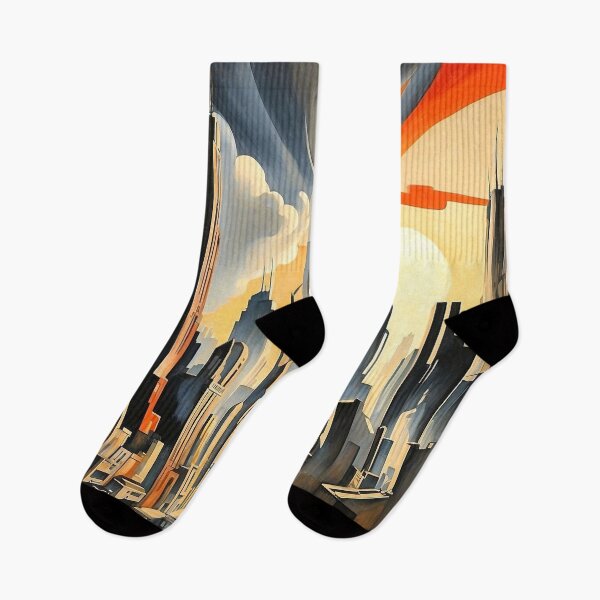 Item preview, Retro Urban Skyline with Dramatic Art Deco Architecture designed and sold by semenol.
