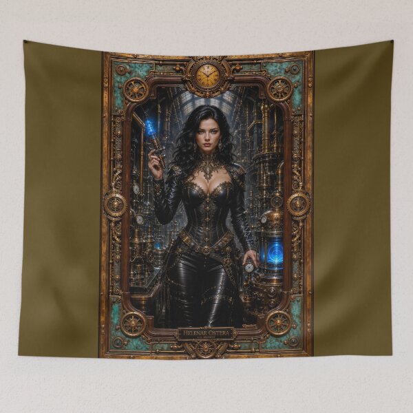 Item preview, Mechanical Victorian Industrial Elegance of Helenae Ostera Breathtaking AI Concept Art by Xzendor7 designed and sold by Xzendor7 Digital Art Creations.
