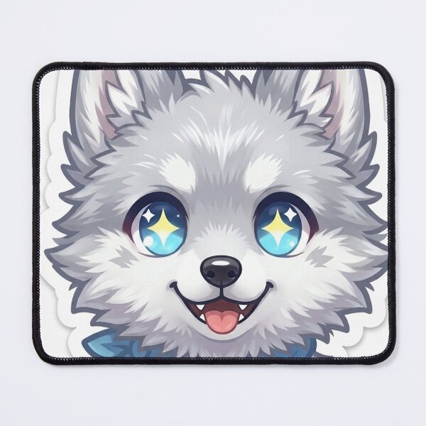 Item preview, Cute Wolf Sticker for Kids Toddler Baby Gift Nursery Animal Art NeoTigLuna designed and sold by NeoTigLuna.