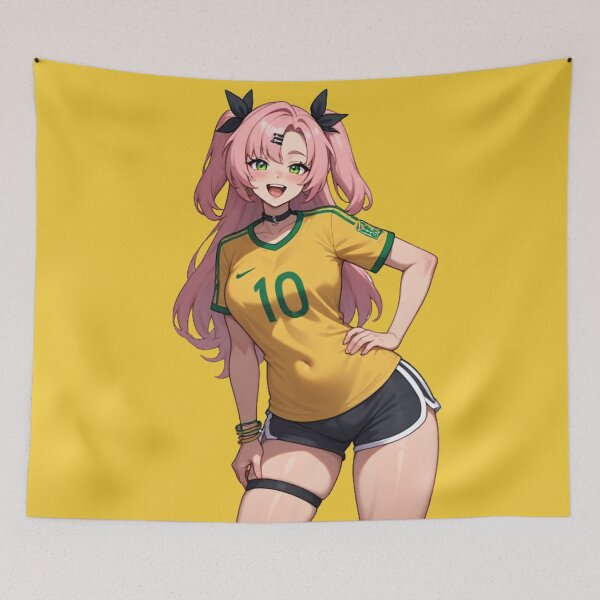 Item preview, ZZZ Nicole Demara Brazil Soccer Jersey 10 Art designed and sold by Jimakmo.