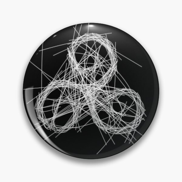 Item preview, Sacred Geometry Triskelion - White Light Wireframe designed and sold by H Jonas.
