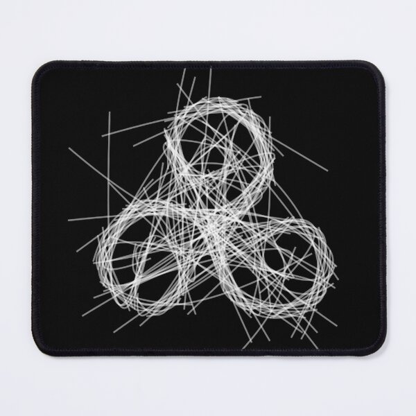 Item preview, Sacred Geometry Triskelion - White Light Wireframe designed and sold by H Jonas.