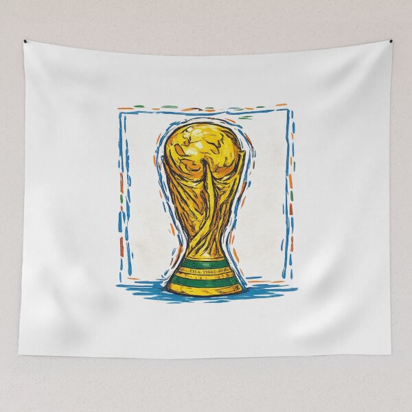 Item preview, World Cup Trophy Vintage Soccer Sketch designed and sold by Oniyasha.