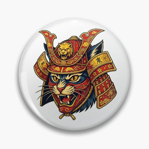 Item preview, Japanese Samurai Cat Anime Art designed and sold by Sabsll.