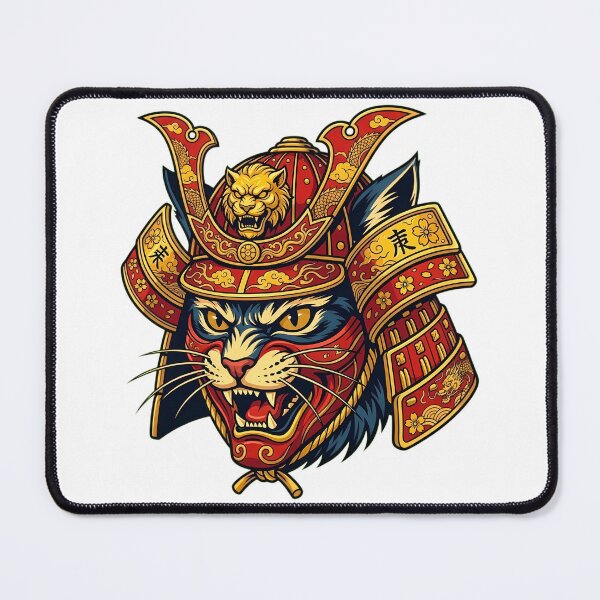 Item preview, Japanese Samurai Cat Anime Art designed and sold by Sabsll.