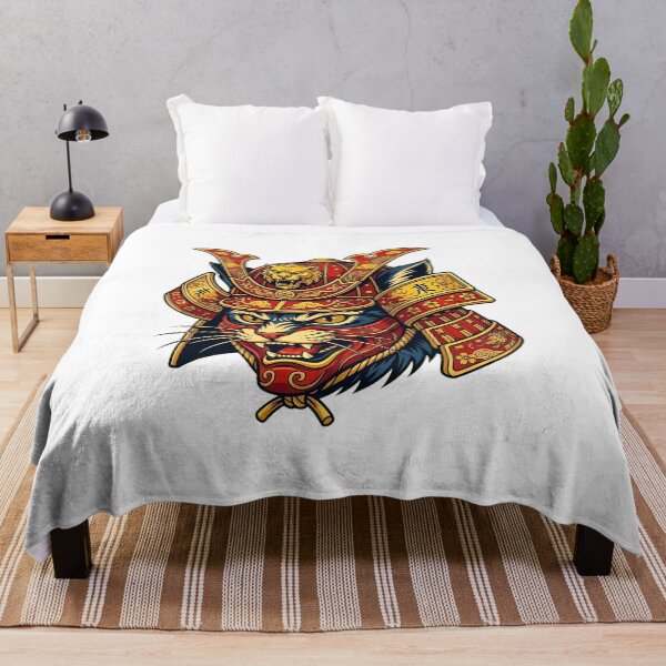 Item preview, Japanese Samurai Cat Anime Art designed and sold by Sabsll.
