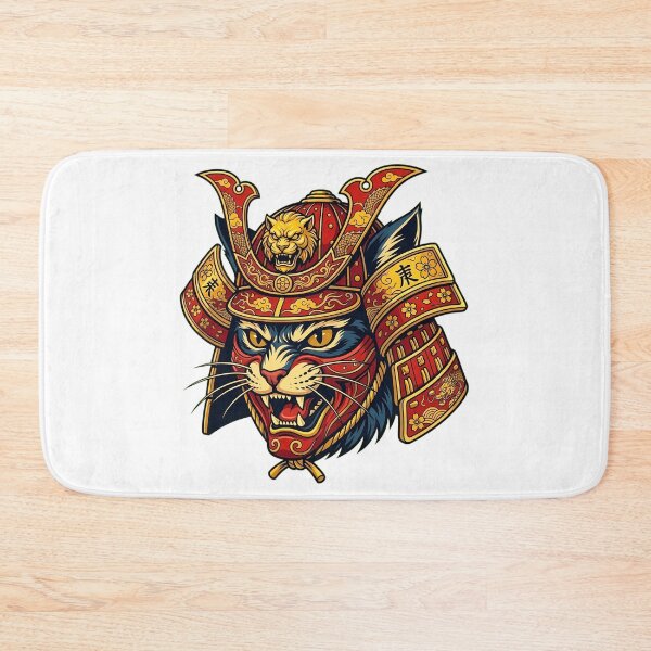 Item preview, Japanese Samurai Cat Anime Art designed and sold by Sabsll.