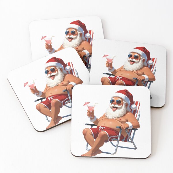 Item preview, Summer Santa Chillin' - Funny Christmas in July Beach Tee designed and sold by CodellCreations.