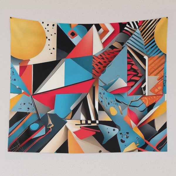 Item preview, Vibrant Geometric Abstract Composition designed and sold by semenol.