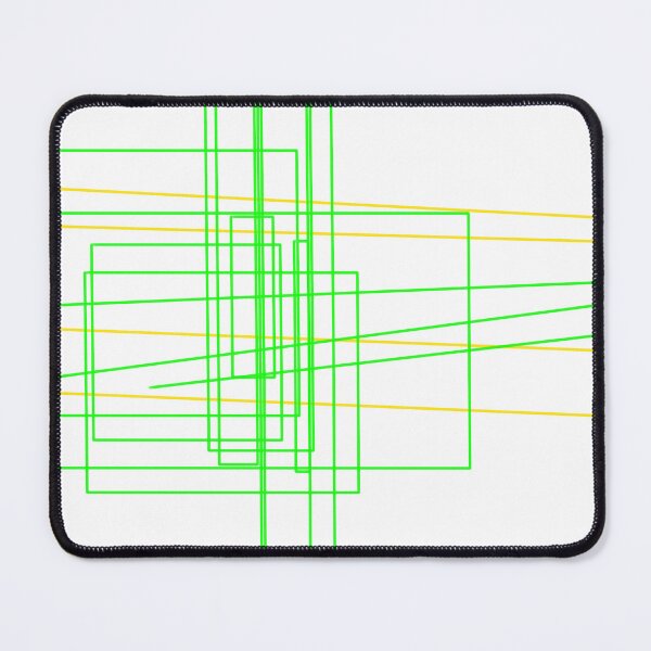 Item preview, Green and yellow abstract design on white designed and sold by Dniprianka.