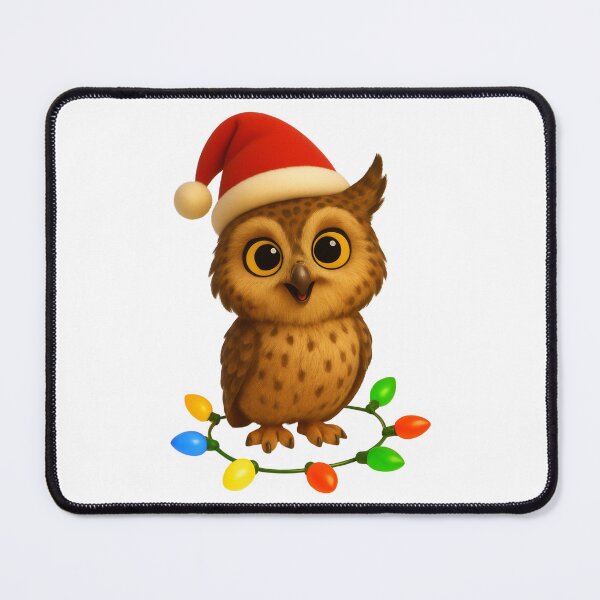 Item preview, Christmas Short-Eared Owl designed and sold by Sillytoe.