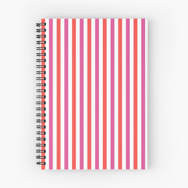 Item preview, White, pink & orange vertical stripes designed and sold by Mint + Midnight.