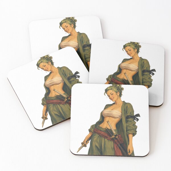 Item preview, Retro Pirate Swordswoman Pinup – Vintage Anime Inspired Warrior Art designed and sold by Cosplayvintage.