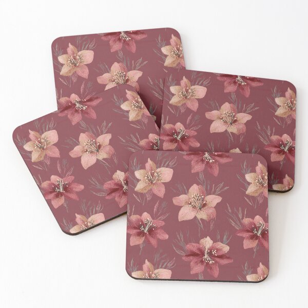Item preview, Fragrant Amaryllis Print  - Retro Flower Floral   - Gifts For Dad designed and sold by RoyalStarsPatts.