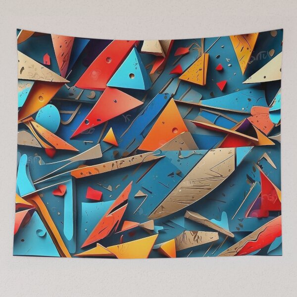 Item preview, Dynamic Abstract Geometry in Bold Colors designed and sold by semenol.