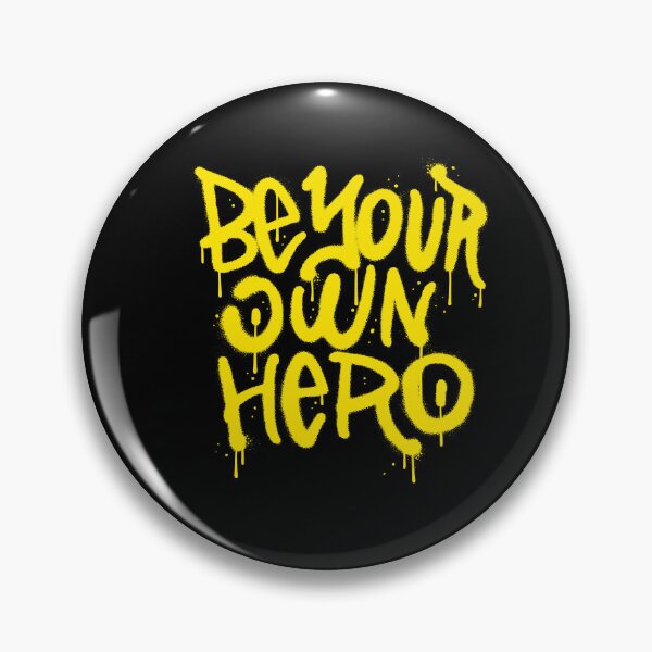 Item preview, Be Your Own Hero Graffiti Typography designed and sold by Khadigadesings.