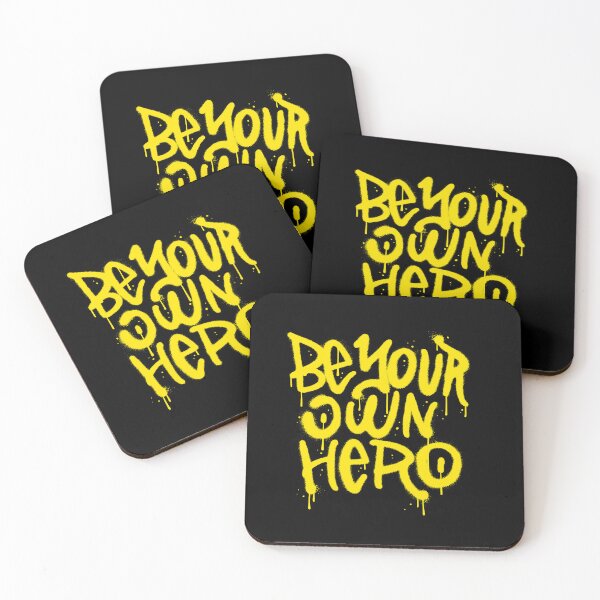 Item preview, Be Your Own Hero Graffiti Typography designed and sold by Khadigadesings.