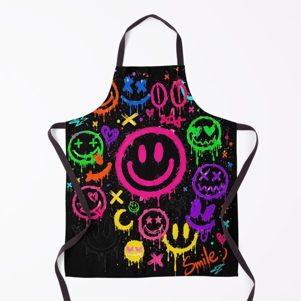 Item preview, Smile Face Emoticons Vivid Graffiti Smiley Design designed and sold by lvlupthreads.