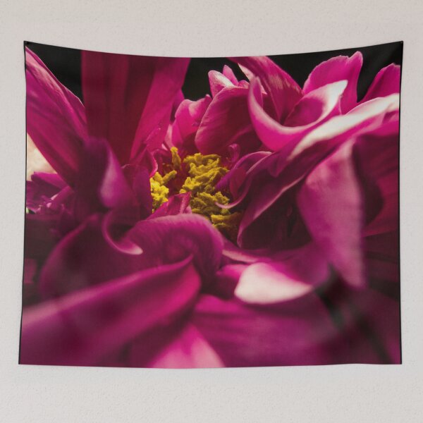 Item preview, Moody Magenta Peony Flower Macro Art designed and sold by Apex_Visuals.