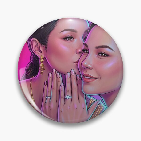 Item preview, Marriage Klao Si LmSy GL Series Lgbtq+ Sapphic Decor Poster Print Art Comic Saying  designed and sold by Mind Space.