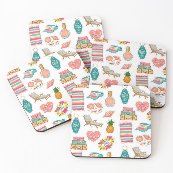Item preview, Summer Beach Vacation Vibes Unique Pattern and Sticker Pack  designed and sold by Mialunaa.