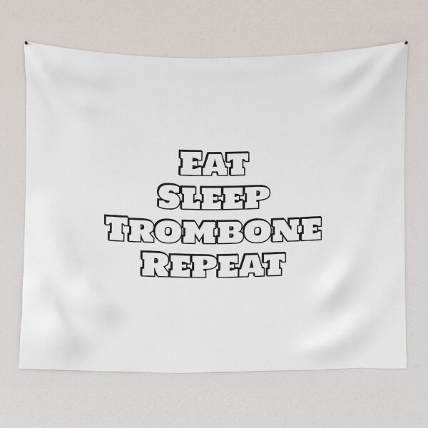 Item preview, Eat Sleep Trombone Repeat designed and sold by Inspirationmotivation.