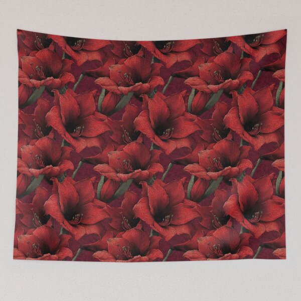 Item preview, Delicate Amaryllis Flower  - Retro Flower Floral   - Gifts For Guys designed and sold by RoyalStarsPatts.