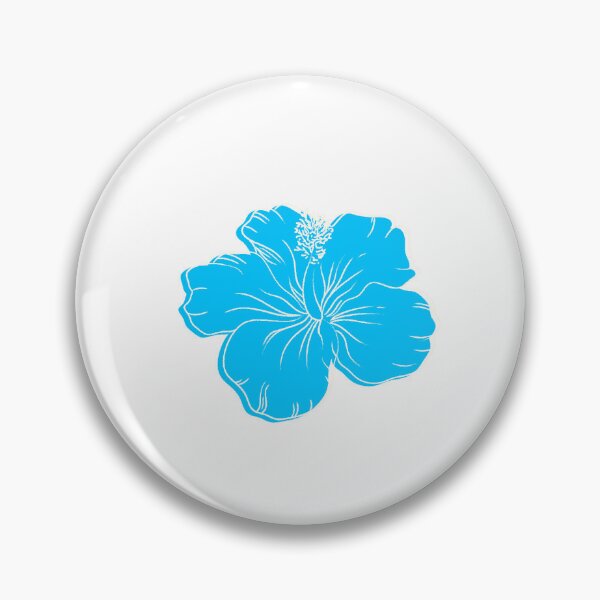 Item preview, Bright blue hibiscus flower designed and sold by DoodlesbyYaz.