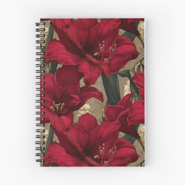 Item preview, Petaled Amaryllis Texture  - Botanical Garden Pattern   - Gifts For Her designed and sold by RoyalStarsPatts.