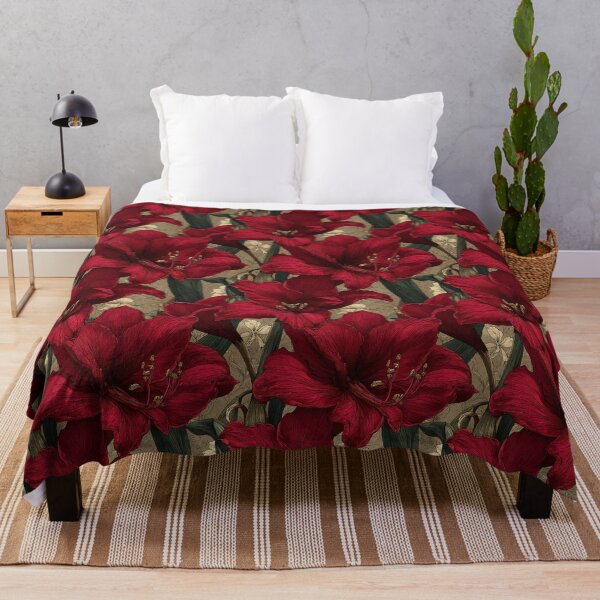 Item preview, Petaled Amaryllis Texture  - Botanical Garden Pattern   - Gifts For Her designed and sold by RoyalStarsPatts.