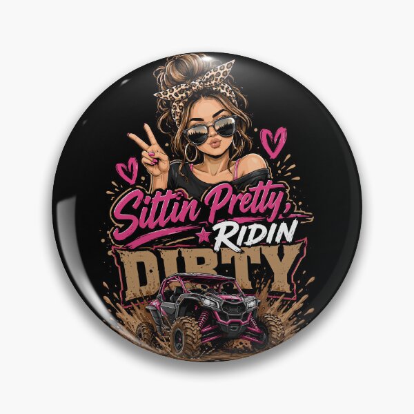 Item preview, Sittin Pretty Making Mud Fly Off Road Girl UTV designed and sold by JasKei-Designs.