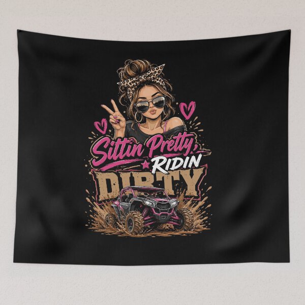 Item preview, Sittin Pretty Making Mud Fly Off Road Girl UTV designed and sold by JasKei-Designs.