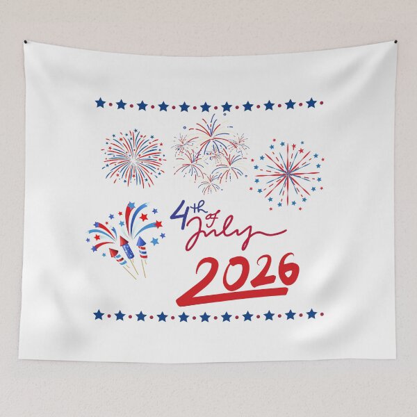 Item preview, July 4 2026 Fireworks Stars and stripes design designed and sold by BlesstB.