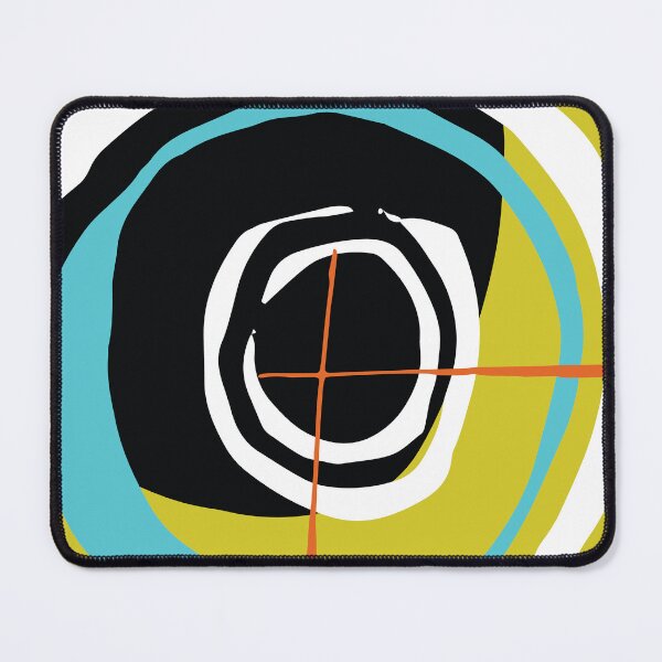 Item preview, Mid-Century Modern Mustard, Aqua, Black And White Design designed and sold by DEC02.