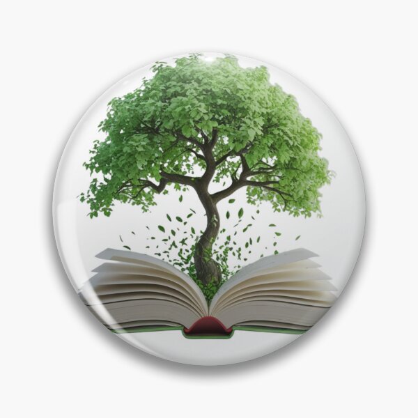 Item preview, Tree growing from open book designed and sold by kidoramagic.