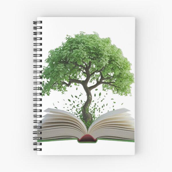 Item preview, Tree growing from open book designed and sold by kidoramagic.