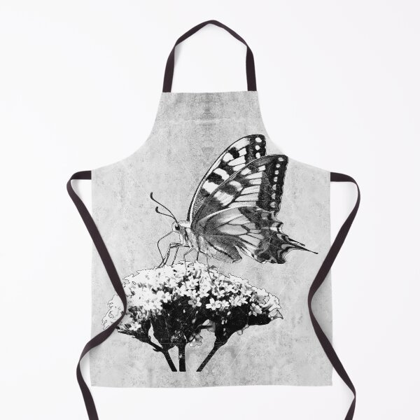 Item preview, Swallowtail Butterfly Buddleia Dark Natural History Botanical Art designed and sold by Ghoul Enterprises.