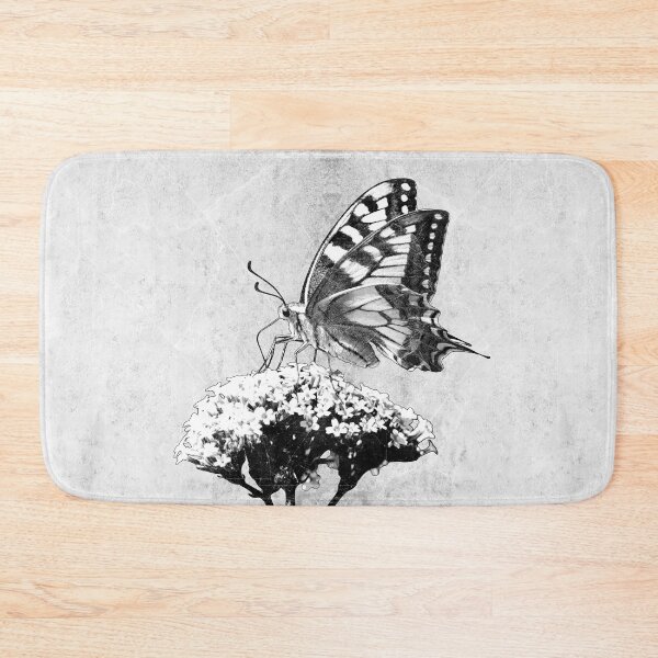 Item preview, Swallowtail Butterfly Buddleia Dark Natural History Botanical Art designed and sold by Ghoul Enterprises.
