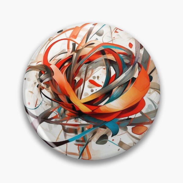 Item preview, Modern Flowing Shapes Abstract Composition designed and sold by semenol.