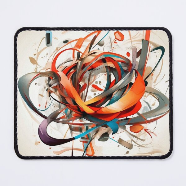 Item preview, Modern Flowing Shapes Abstract Composition designed and sold by semenol.
