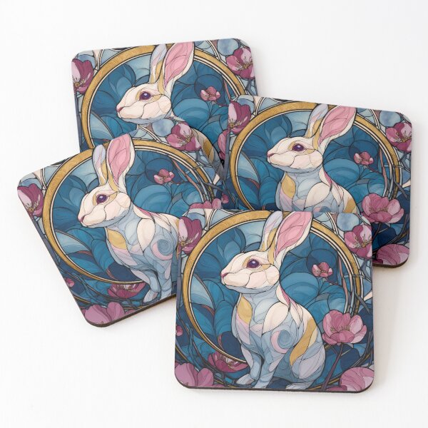 Item preview, Stained glass rabbit designed and sold by MendaciousMina.