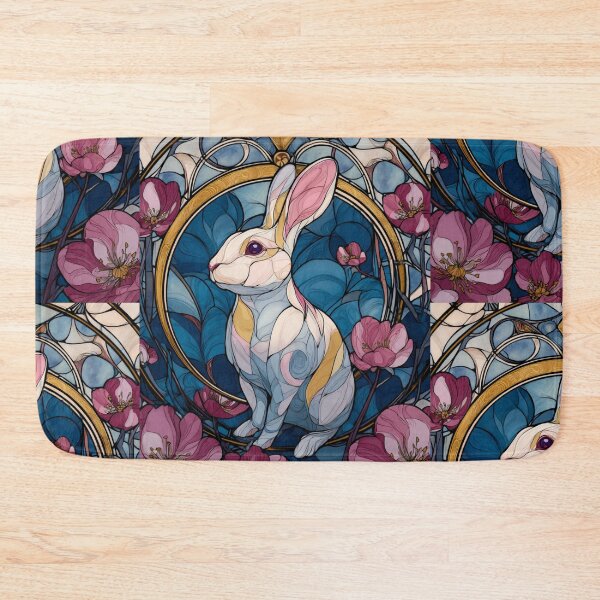 Item preview, Stained glass rabbit designed and sold by MendaciousMina.