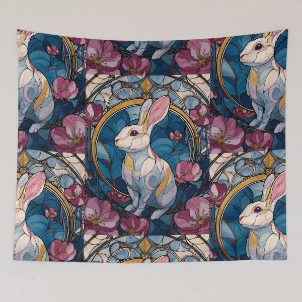 Item preview, Stained glass rabbit designed and sold by MendaciousMina.