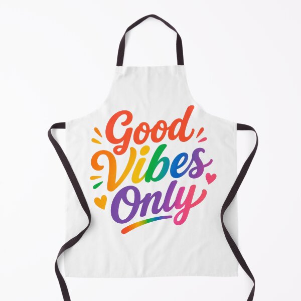 Item preview, Good Vibes Only Rainbow Typography Positive Quote designed and sold by INVITOARTE.