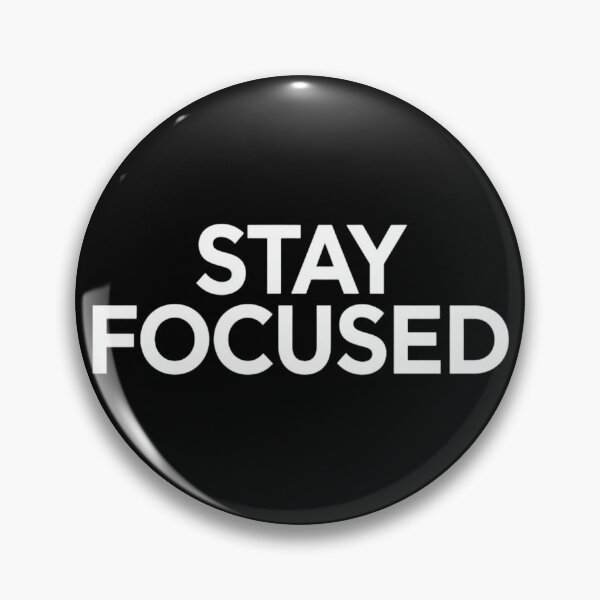Item preview, Stay Focused Minimalist Streetwear Typography Design designed and sold by Schnittgut.