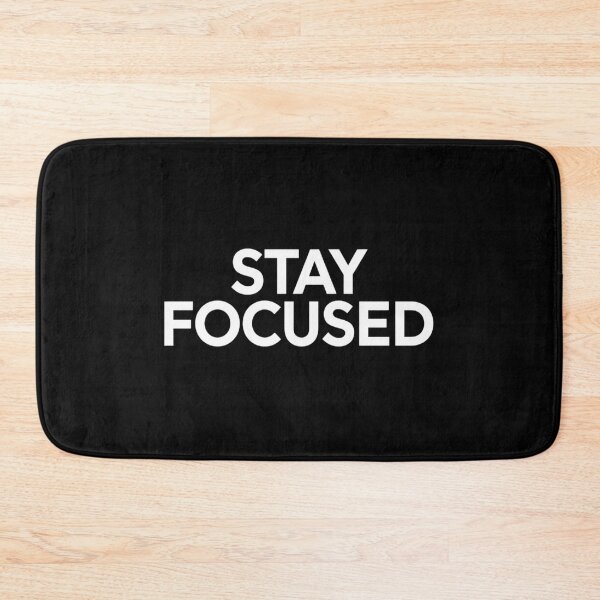 Item preview, Stay Focused Minimalist Streetwear Typography Design designed and sold by Schnittgut.