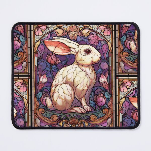 Aperçu de l'œuvre Lapin en vitrail créée et vendue par MendaciousMina.