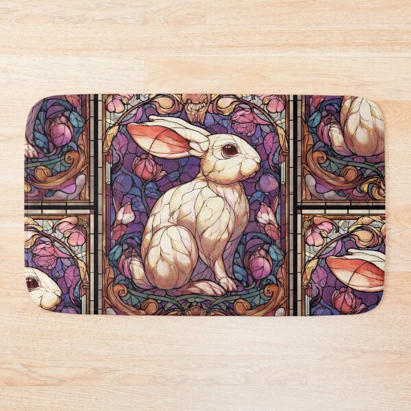 Item preview, Stained glass rabbit designed and sold by MendaciousMina.