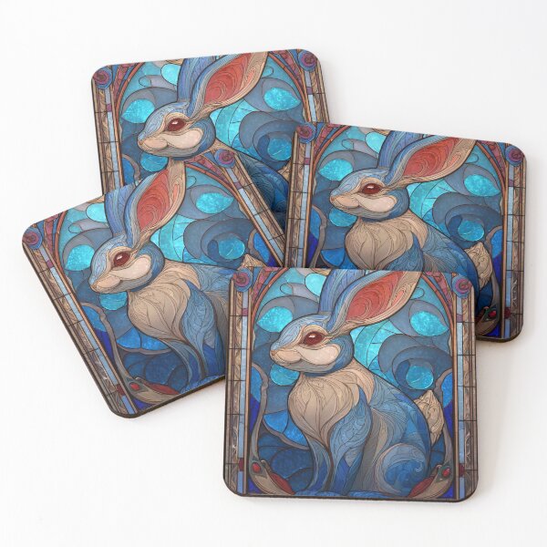 Item preview, Stained glass rabbit designed and sold by MendaciousMina.