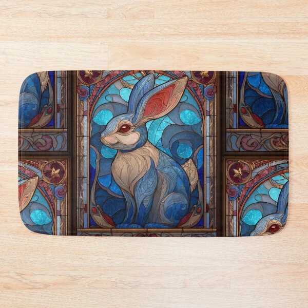 Item preview, Stained glass rabbit designed and sold by MendaciousMina.